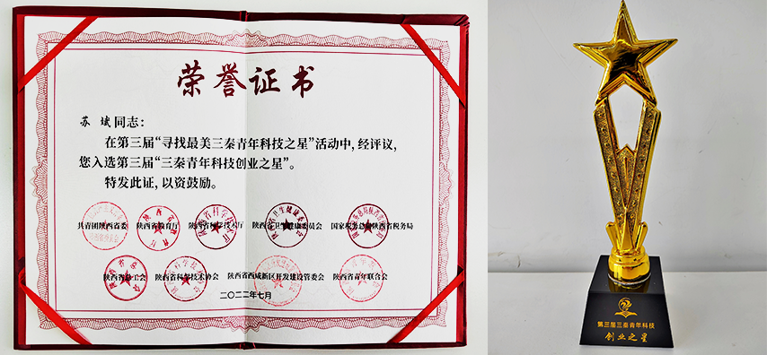 喜讯!淘丁集团董事长苏斌同志荣获“三秦青年科技创业之星”插图 喜讯!淘丁集团董事长苏斌同志荣获“三秦青年科技创业之星”插图